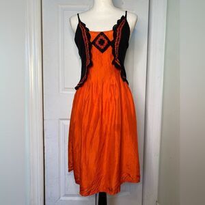 Y2K Designer Chloé Silk & Macramé Dress